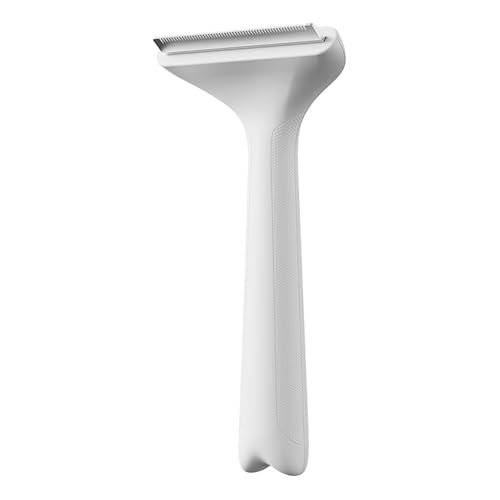 Cepillo de aseo para mascotas, peine de acero inoxidable para gatos y perros, reduce el pelo suelto y la estera, mango ergonómico flotante