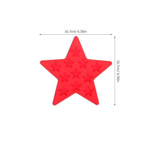Molde de silicona para hielo en forma de estrella x3 miniatura 2