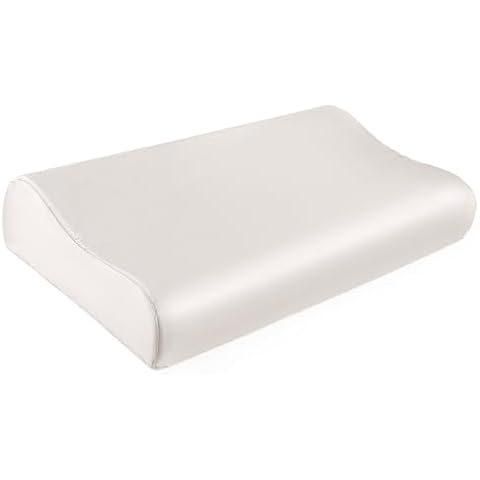 THXSILK 19 Momme 100% Mulberry Silk Pillowcase for Contour Memory Foam Pillow, Contour Pillow Case Cover, Cervical Pillow Case, Pack of 1(Natural White, 24"x14"x4.7"/3.9") Cover