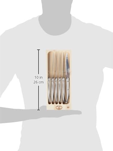 Steakmesser Jean Dubost Laguiole 97600, Set mit 6 Edelstahl-Messern