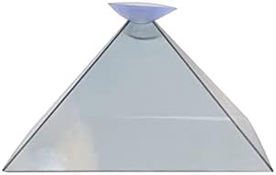 Taloit Smartphone 3D Hologram Projector, 3D Hologram Pyramid Display Projector, Video Stand Universal for Smart Mobile Phone