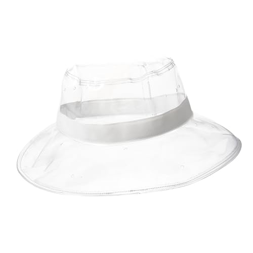 Chapeau seau transparent pour femme : bob de pêcheur étanche et confortable