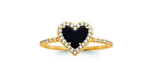 Bague Coeur en Plaqué Or avec son sachet cadeau offert pour un anniversaire