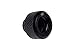Alphacool 17262 Eiszapfen 13mm HardTube Compression Fitting G1/4 - knurled - deep Black Water Cooling Fittings