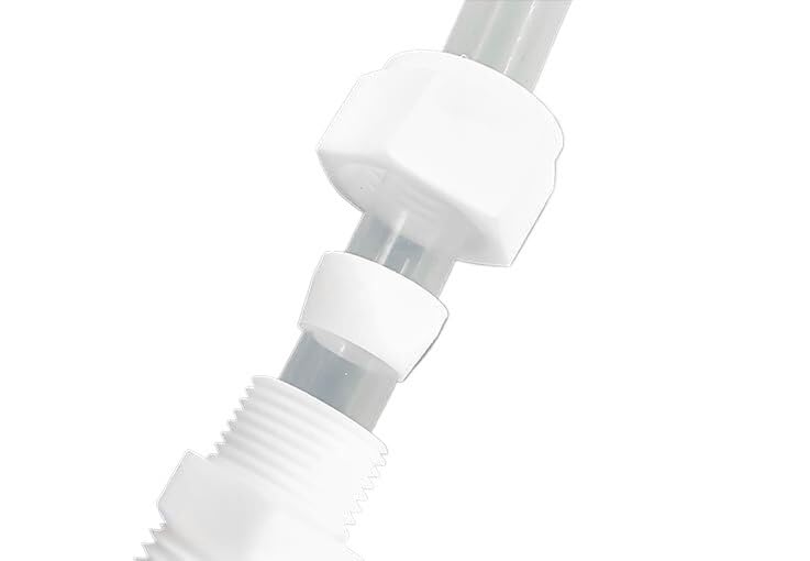 5 sztuk złączki redukcyjnej PTFE z tuleją i gwintem męskim, końcówka 3 mm do systemów pneumatycznych i hydraulicznych (D3mm-D6mm)