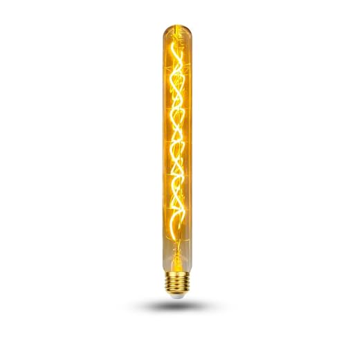 BNITITU Ampoule LED vintage Edison, ampoule à tube flûté dimmable E27 4W LED blanc chaud, lampe vintage Edison dimmable E27 idéale pour la nostalgie et...