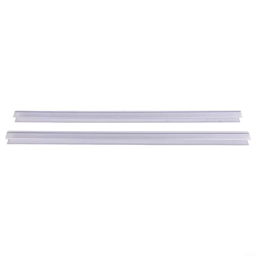 Honseadek Tira deflectora de agua Dtype de repuesto 68101215 mm, sello de separación de longitud de instalación, sello de puerta de ducha húmedo y seco para vidrio, 50 cm, parte inferior manejable
