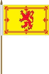 Scotland Lion Rampant Small 4 X 6 Inch Mini Country Stick Flag On #TOP30