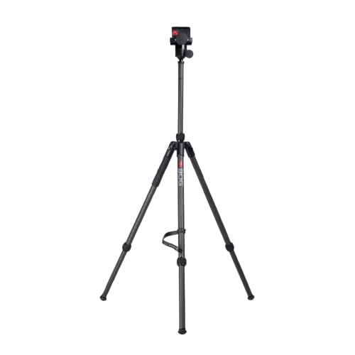 Image of BOG DeathGrip Sherpa Hunting Tripod, 10 inch-54 inch, Adjustable Center Post | Carbon Fiber Construction, Micro-Adjustable, Heavy-Duty, Gun Clamp, For Hunting, Shooting, and Outdoors