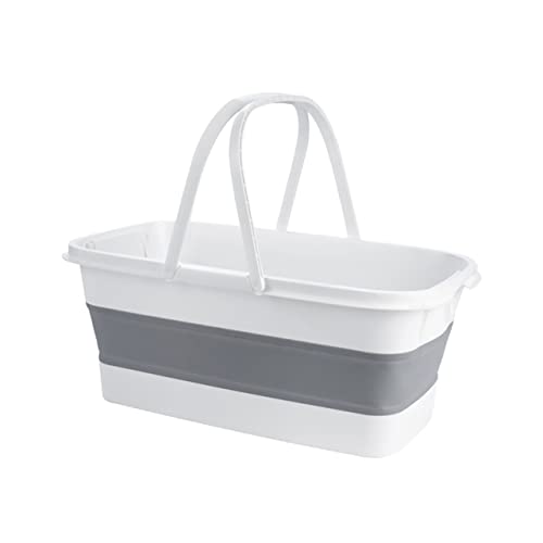 MUSISALY Portable Washing Dishes Camping Sink Collapsible Sink Handle Multifunctional Dish Basin Easy to Carry