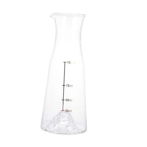 PRETYZOOM Glass Wine Decanter Handheld Wine Dispenser for Elegant Serving Unique Wine Accessory for Home Bar Use for All Wine Lovers