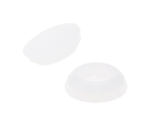 Image of ONLYKXY 10 Pcs Clear Silicone Round Snap in Type Locking Furniture Hole Plugs Button Protective Cover Cap Head,Universal (20mm /0.78inch)