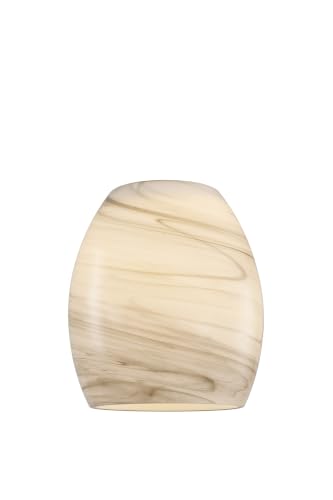 Pantalla de cristal solamente en color blanco con líneas artísticas para lámpara 3