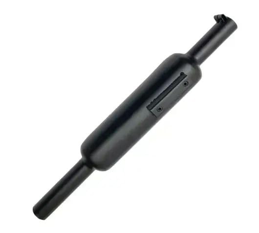 Image of HK CHOTA PUNJAB (SHORT PUNJAB) SHORT BOTTLE Silencer,BLACK COMPATIBLE WITH NEW ROYAL ENFIELD (AFTER 2021)(JI SEIRES) NEW CLASSIC REBON 350CC (ONLY FOR BULLET 2022 ONWARDS)