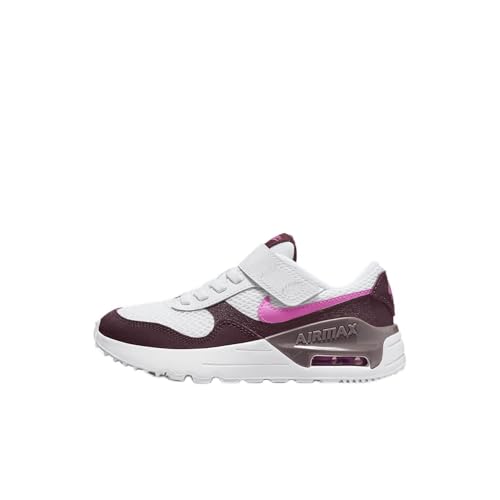Nike Air Max SYSTM Little Kids' Shoes (DQ0285-116, White/Burgundy Crush/Violet Ore/Playful Pink) Size 11