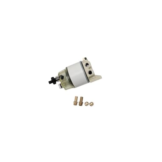 Marine R12T Fuel Filter Water Separator Kit - 120AT NPT ZG1/4-19 - Replaces S3240, 18-7947, 187947, 17670-ZW1-030GH, 99105-20006, 9-37812, 120R-RAC01, 120R-RAC02 Assembly - Diesel, Gas Engines