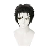 GAZooarT Anime Wig Okabe Rintarou Cosplay Wig for Steins Gate,Short Black Wig,Costume Halloween Wig,for Costume Party, Anime Show, Cosplay Event, Concerts, Daily Wig