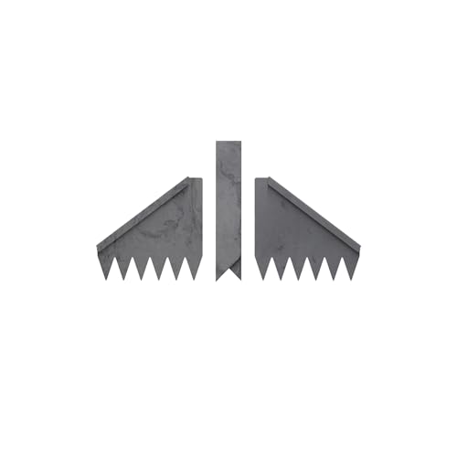 Edge Right - Hammer-in Landscape Edging - 24 inch Strips - 14-Gauge Cor-Ten Steel - 6 inch Depth (1 Pack)