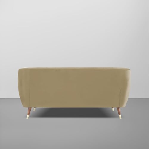 Image of Casaliving Anyse 3 Seater Sofa Set for Living Room (Cream Fabric) Premium Fabric Sofa Set