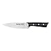 Tefal Ice Force Cuchillo Chef 15 cm cuchillo de una sola pieza para carne o verduras, acero inoxidable alemán, mango remachado, resistencia a la corrosión y al lavavajillas negro