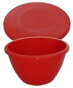 Bakey Wakey Plastic Pudding Basin & Lid, 1lb (6 pack)