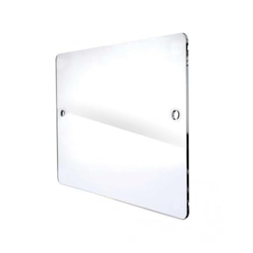 Targa in plexiglass PMMA Metacrilato neutro trasparente ANGOLI TONDI di tutti formati e spessori (cm 20x10 - Sp. 5mm)