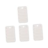 SHINEOFI 1 Satz Booster-pad Abstandshalter Sofa-nivellierungsscheiben Unterlegscheiben Für Couchbeine Möbel Tischplatten Einrichtungszubehör Fixierscheiben Plastik Weiß 4 Stück