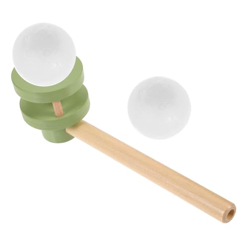 WEKAMOS Juguetes De Pelota Soplando para Balones De Soplado Flotantes De Equilibrio para Fiestas Juguete De Pelota De Soplado para Cumpleaños Flotante De Madera