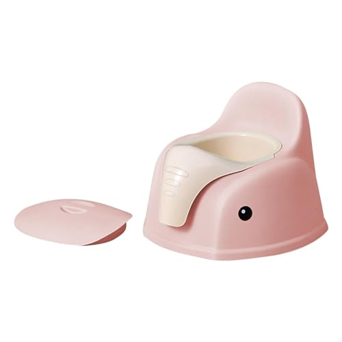 Asiento de inodoro, silla de entrenamiento for ir al baño, adorable orinal con diseño de elefante, portátil y ligero, ideal for interiores, exteriores y viajes, 32 x 30 x 24 cm(Pink)