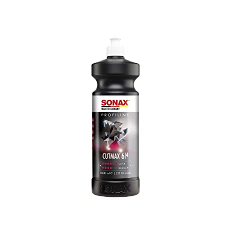 SONAX PROFILINE CutMax (1 litro) pasta de lijado altamente abrasiva, elimina rayas e inclusiones | N.° 02463000