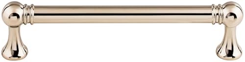 Top Knobs TK803PN Serene Collection 5-1/16" Kara Pull, Polished Nickel
