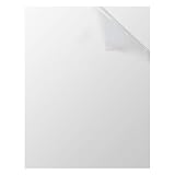 Mr-Label® Clear Matte Full Letter Sheet Removable Adhesive Labels –Transparent Tear-Resistant Waterproof Stickers for Kitchen Use | Manufacturing and Storage-Laser Print Only (25 Sheets)