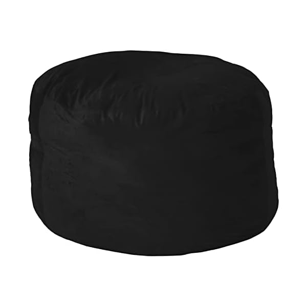 Sofa sack bean bag chair cover 5 feet black  urban country home decor