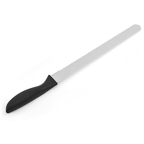 MAGICLULU 2Pcs Stainless Steel Cream Spatula Baking Gadget for Cake Decorating Ergonomic Icing Smoother Tool Kitchen Utensils for Home Bakery Silver