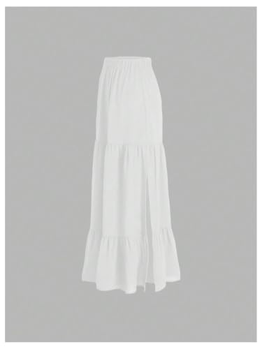 GORGLITTER Women's Boho Skirt Flowy Flared Ruffle Summer Long Maxi Skirts Going Out Outfits3