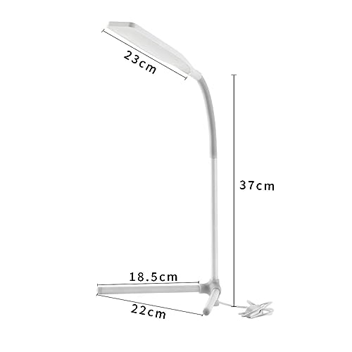 Image of LED Night Light Desk Lamp Eye Protection LED Lamp Flexible Bedside Table Desk Lamp LED Reading Desk Light with USB Charging Multi-Function Socket (Black Trio Lamp)