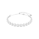 Swarovski Ariana Grande x choker, Crystal pearl, Round cut, White, Rhodium plated