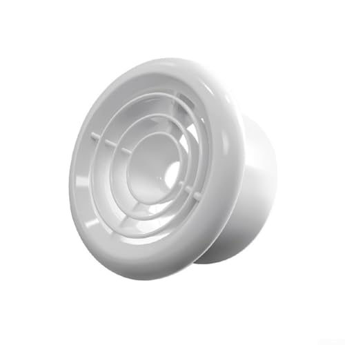 Ventilación de plástico ABS para interiores con rejilla giratoria de una sola capa, adecuada para conductos estándar de 50 mm, diseñada para una distribución eficaz del aire en sistemas de ventilación