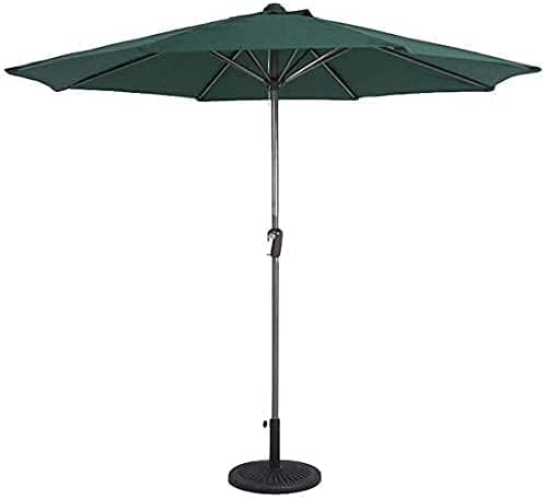 Housewares Sun Parasol Umbrella Garden Umbrellas 9' Outdoor Patio Market Table Umbrella,Portable Offset Patio Umbrella for Poolside,Deck,Garden,Backyard,Pool Indoor Outdoor U (Dark Green)