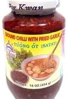 por-kwan tuong ot satay (ground chilli with fried garlic) - 16oz