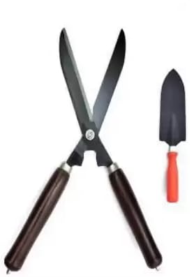 AGT Scissor Rubber Grip Khurpi/Khurpa of Black Color & Multipurpose Scissor for Gardening & Outdoor Living Combo of 2 Garden Tool Kit (2 Tools) (B0CBPCG3KG) Amazon Price History, Amazon Price Tracker