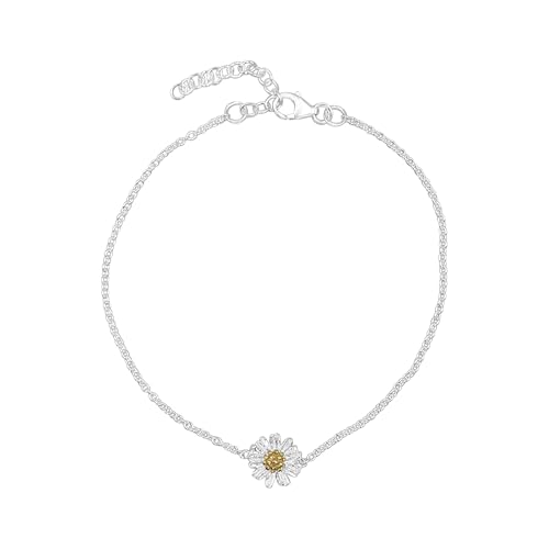 Bracelet d'été en argent avec fleurs pour sublimer vos tenues estivales