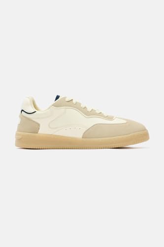 Image of SNITCH Men's Sneakers | PU & Suede Synthetic Upper, TPR Sole, Lace-Up Closure | Durable & Comfortable Casual Shoes | Versatile Low-Top Shoes