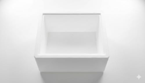 Image of 15 Litre EPS Insulated Ice Box | Lightweight Expanded Polystyrene (EPS) Thermal Cooler | Reusable Insulated Cooler | Food, Fish & Vaccine Storage Box (15, litres)