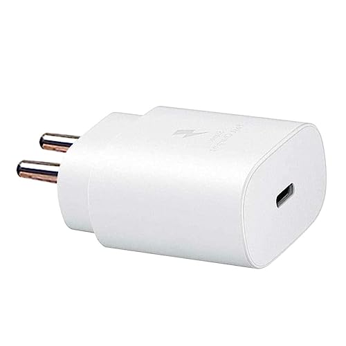 Image of Original 25 Watt Charger for Samsung Galaxy S23 Ultra /S23 /S23+| Note 20 /S21 /S21+ /S20 Ultra /S20 /S20+ /S20 Ultra /S20 FE 5G /S22 /S22+ /S22 Ultra| Note 10 /10+ 5G /- White