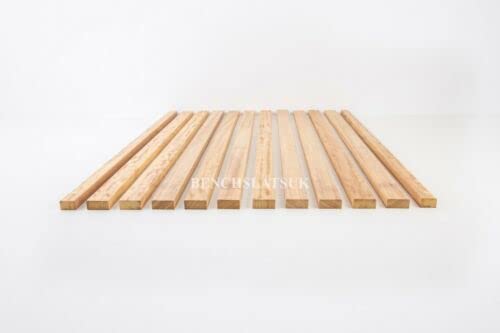 8 Solid Iroko Hardwood Garden Bench Slats 1220mm (4ft)
