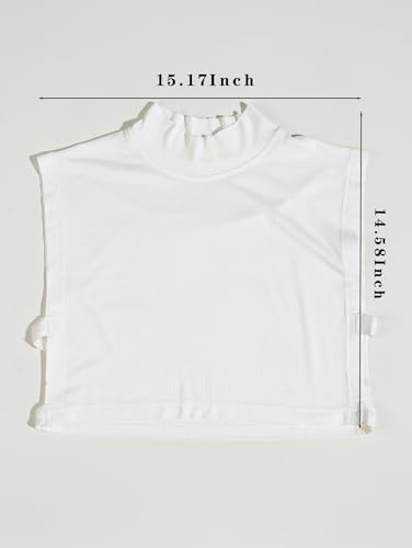 Fake Turtle Neck Detachable Collar Base Layer Top Comfortable Dickey Collar for Daily Wear4