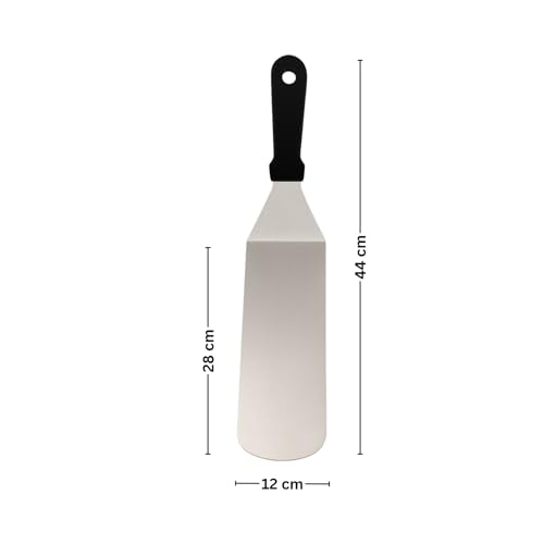 Image of Stainless Steel Pizza Server with Ergonomic Handle | Heavy-Duty Pizza Slice Lifter for Home, Restaurant & Bakery Use | Ideal for Cake, Pie & Pizza Serving