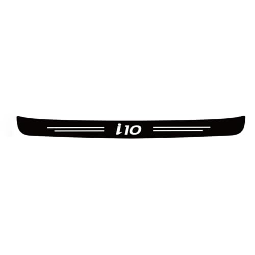 Car Carbon Fiber Rear Bumper Protector Strip for Hyundai I10 I20 I30 I40 IX20 IX35 ACCENT CRETA GENESIS，Auto Rear Trunk Door Sill Guard Sticker Plate Accessories,I10