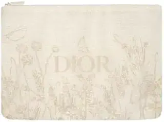 クリスチャンディオール Dior ディオール フラワー ポーチ コスメポーチ フラット ノベルティ ロゴ プレゼント 花
